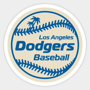 Dodgers 80s Retro Ball Sticker